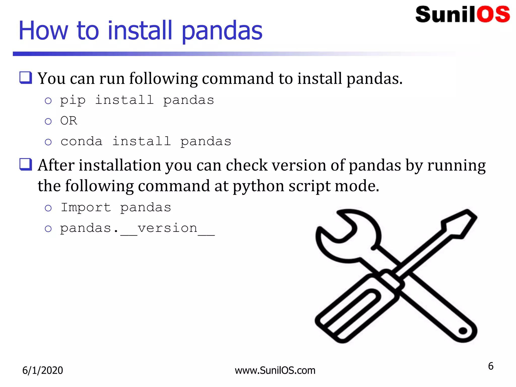 Python Pandas | PPT
