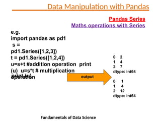Python Pandas library for data mining and analysis | PPTX
