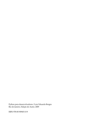 Python para Desenvolvedores | PDF