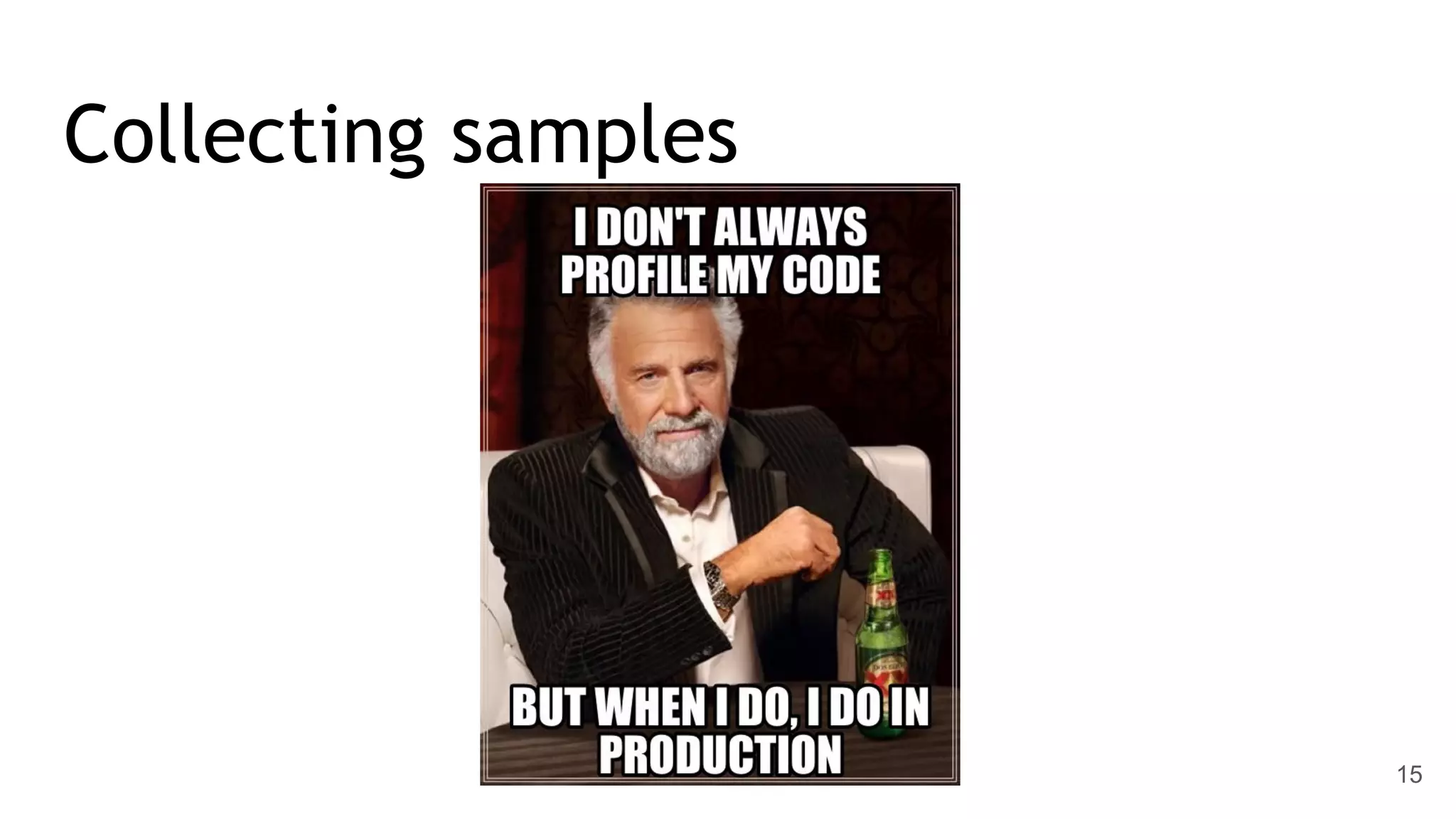 Collecting samples 15 