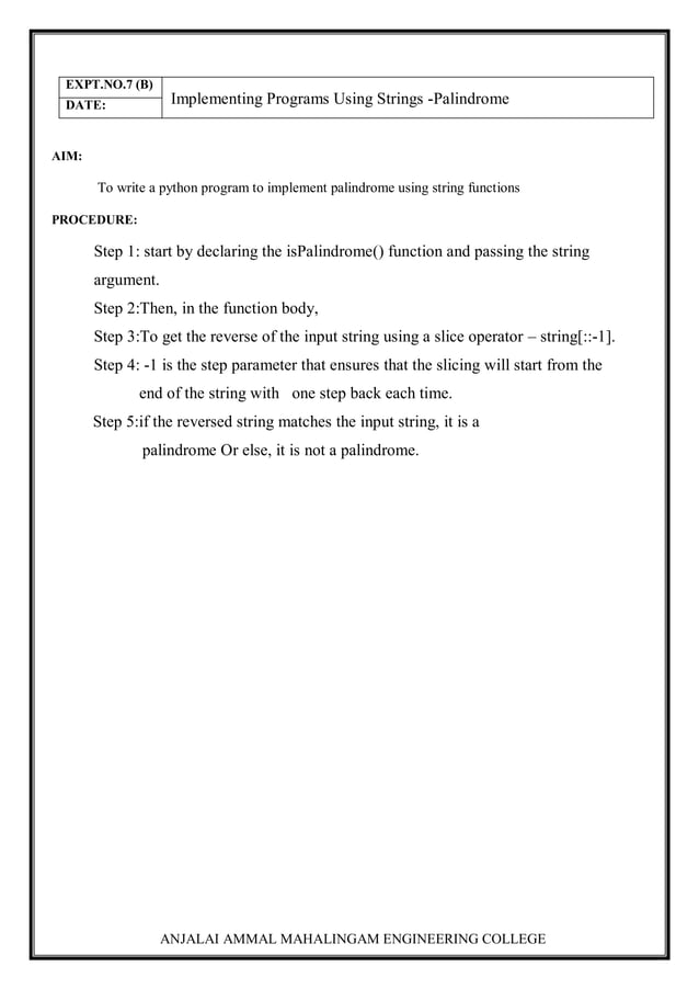 GE3171-PROBLEM SOLVING AND PYTHON PROGRAMMING LABORATORY | PDF