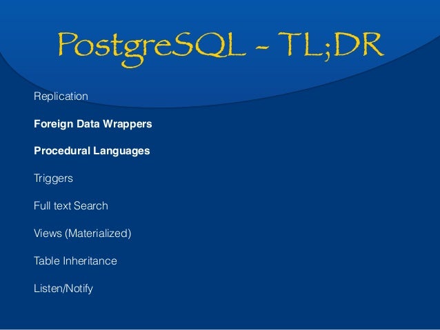 Postgres notify Postgres notify