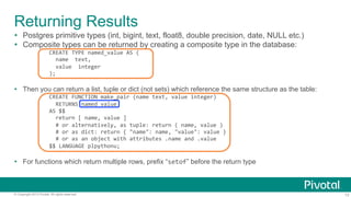 Python Powered Data Science at Pivotal (PyData 2013) | PPT