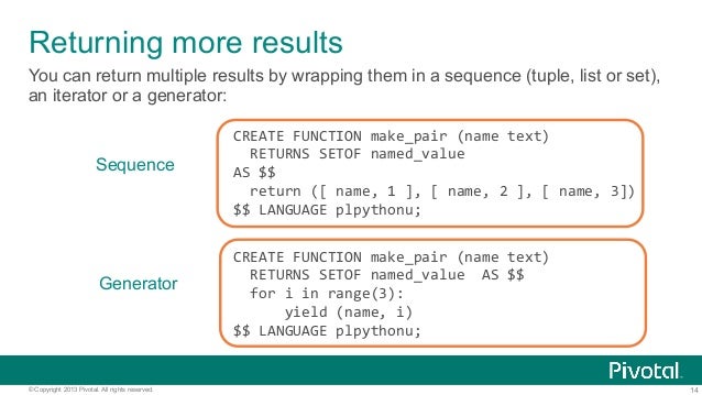 3 python table pivot Science 2013) at Powered Pivotal Python (PyData Data