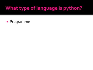 Python powerpoint | PPT