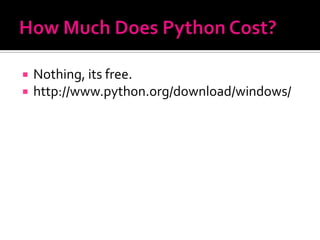 Python powerpoint | PPT