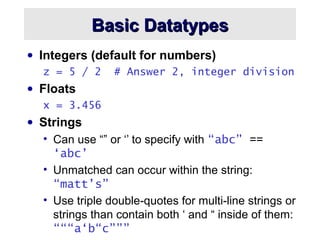 Python ppt | PPT