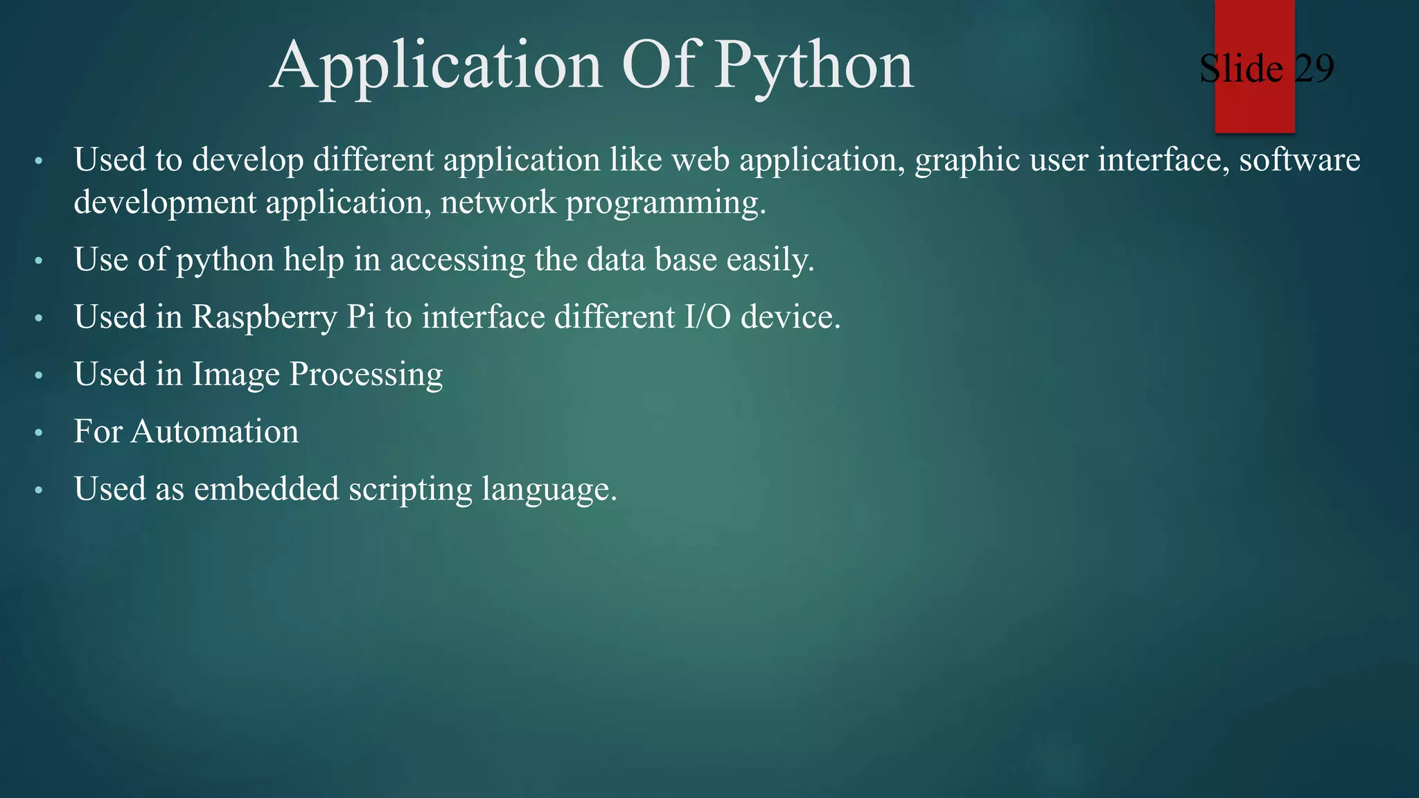 Python ppt | PPT