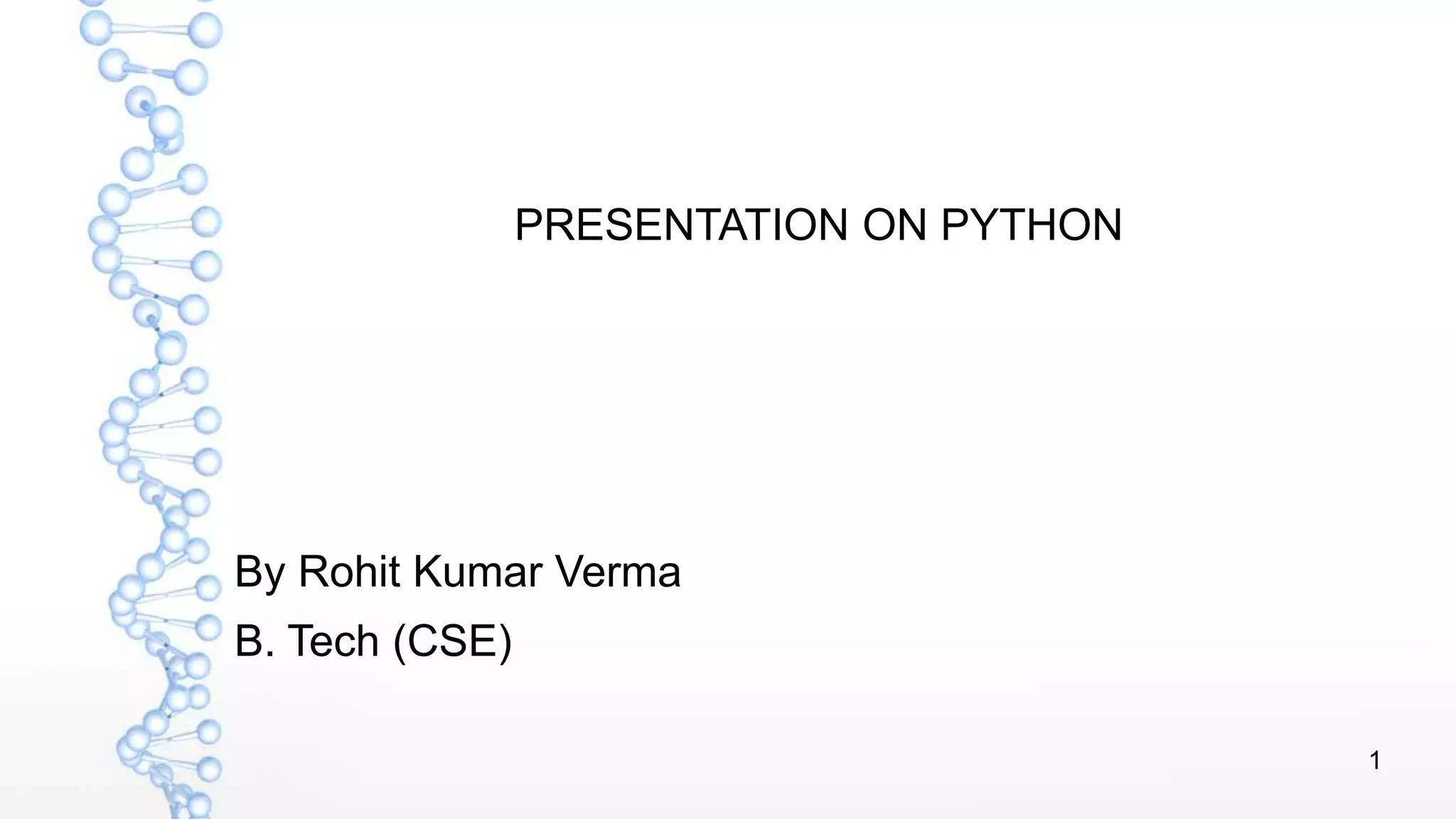 Python ppt | PPT