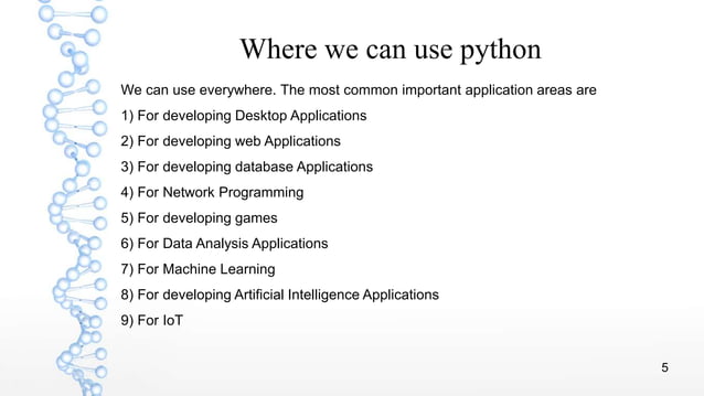 Python ppt | PPT