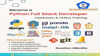Python Full stack Training in Hyderabad | PPTX