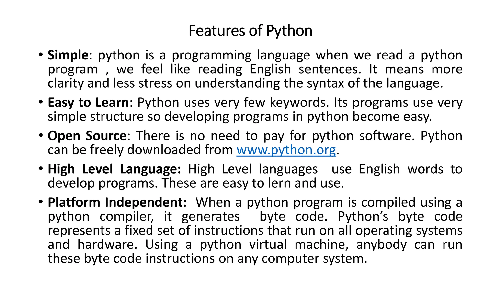 python notes for MASTER OF COMPUTER APPLIICATION_ppt.pptx | Programming ...