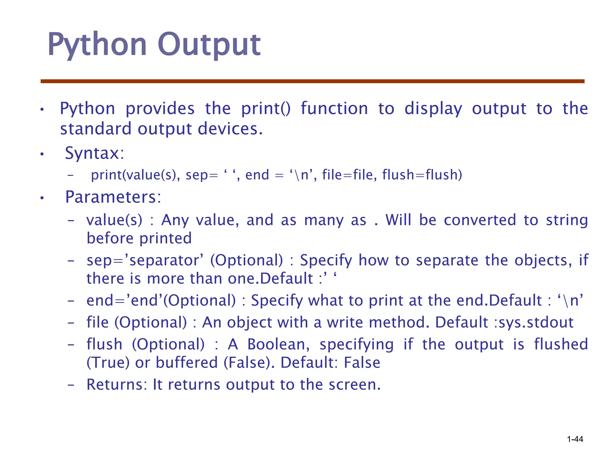 python introduction all the students.ppt