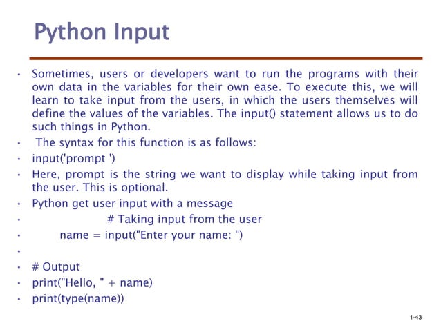 python introduction all the students.ppt