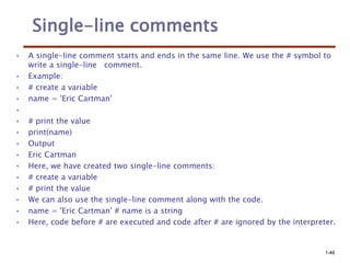python introduction all the students.ppt