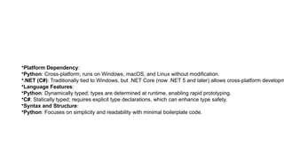 Runtime Modification A deep dive into python and it's position in the programming landscape.pptx