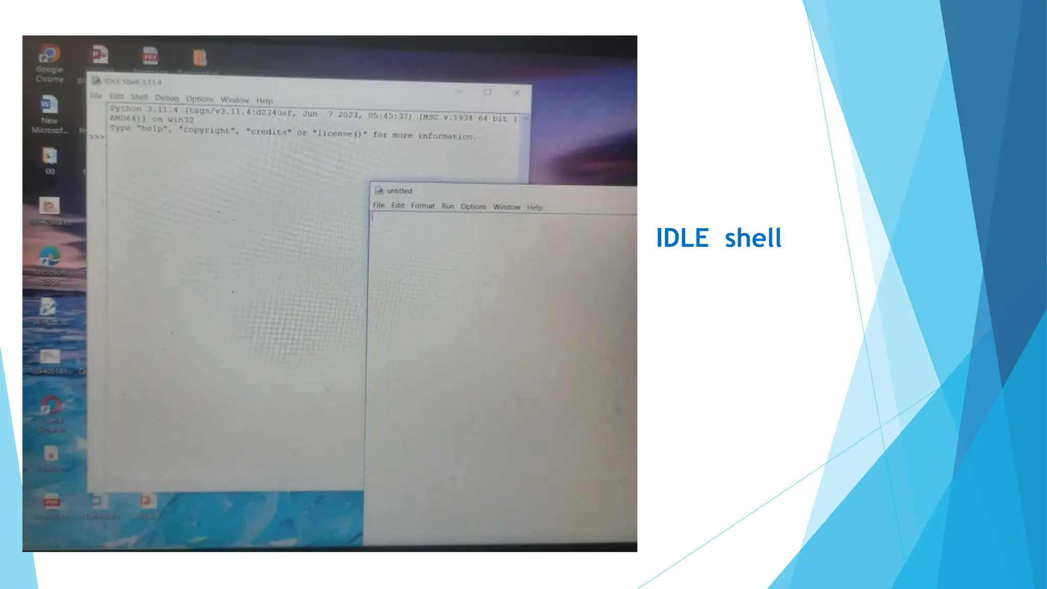 IDLE shell
 