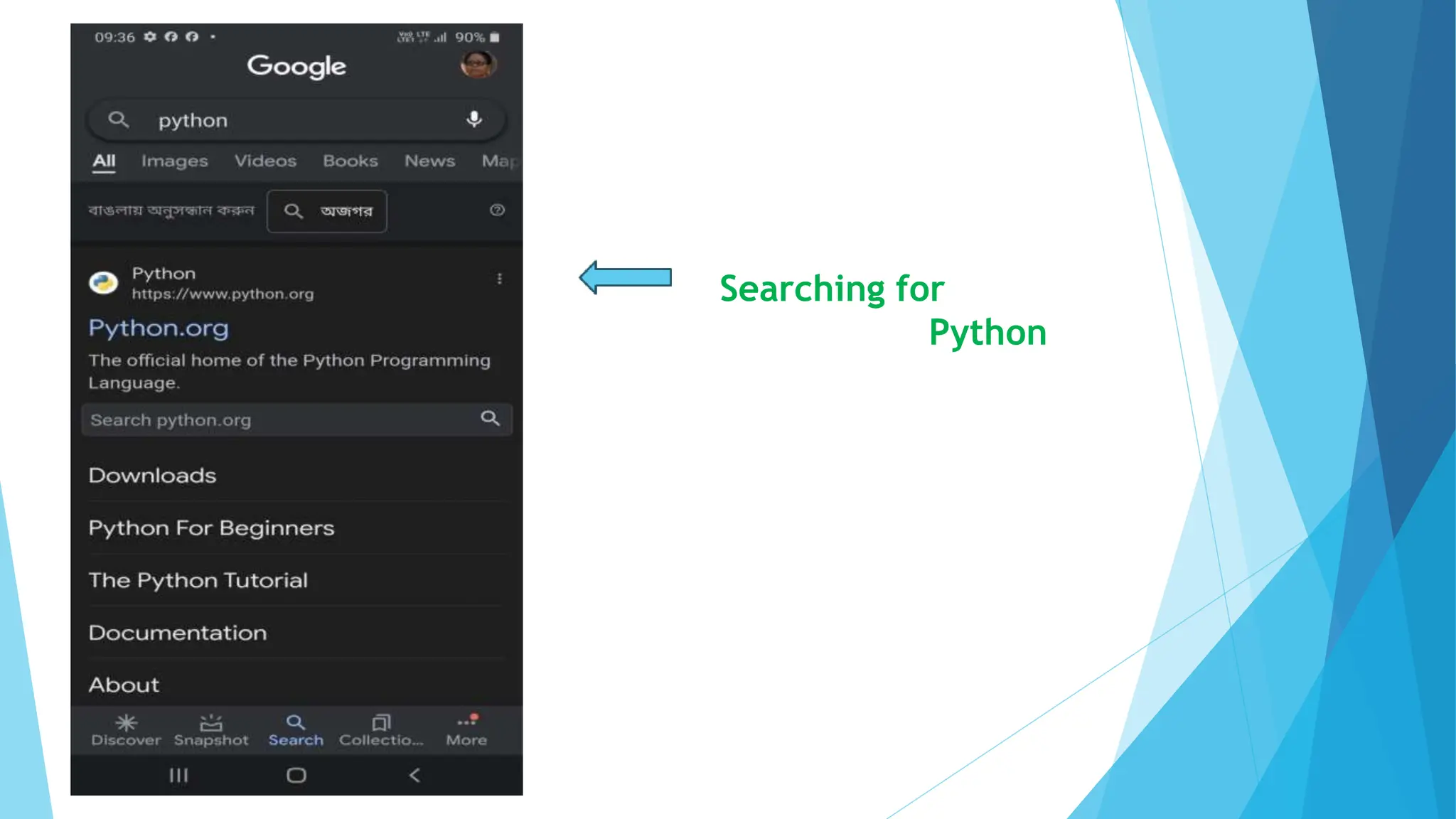 Searching for
Python
 