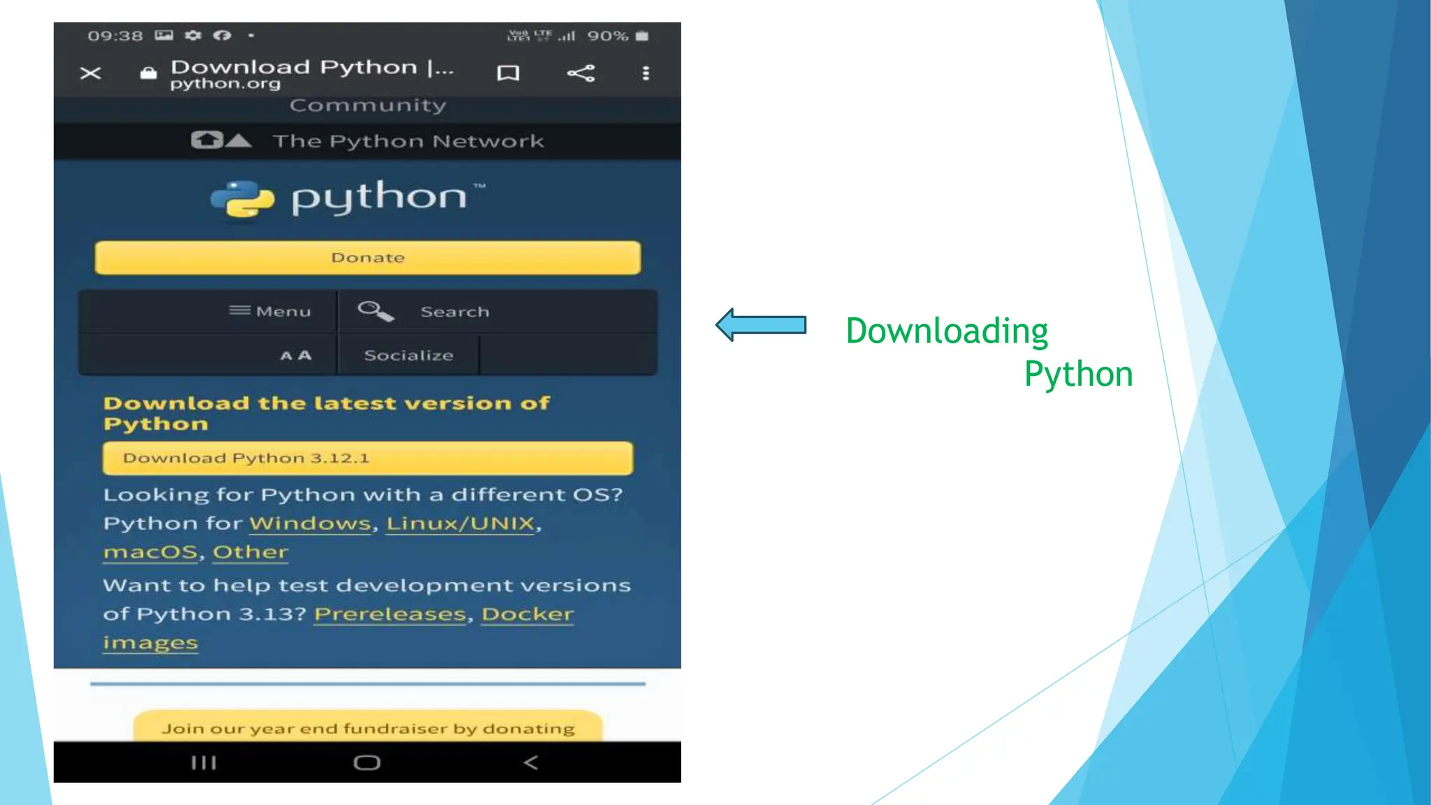 Downloading
Python
 