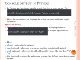 Python notes containing concept for beginners to clear their doubts and ...
