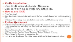Python notes containing concept for beginners to clear their doubts and ...