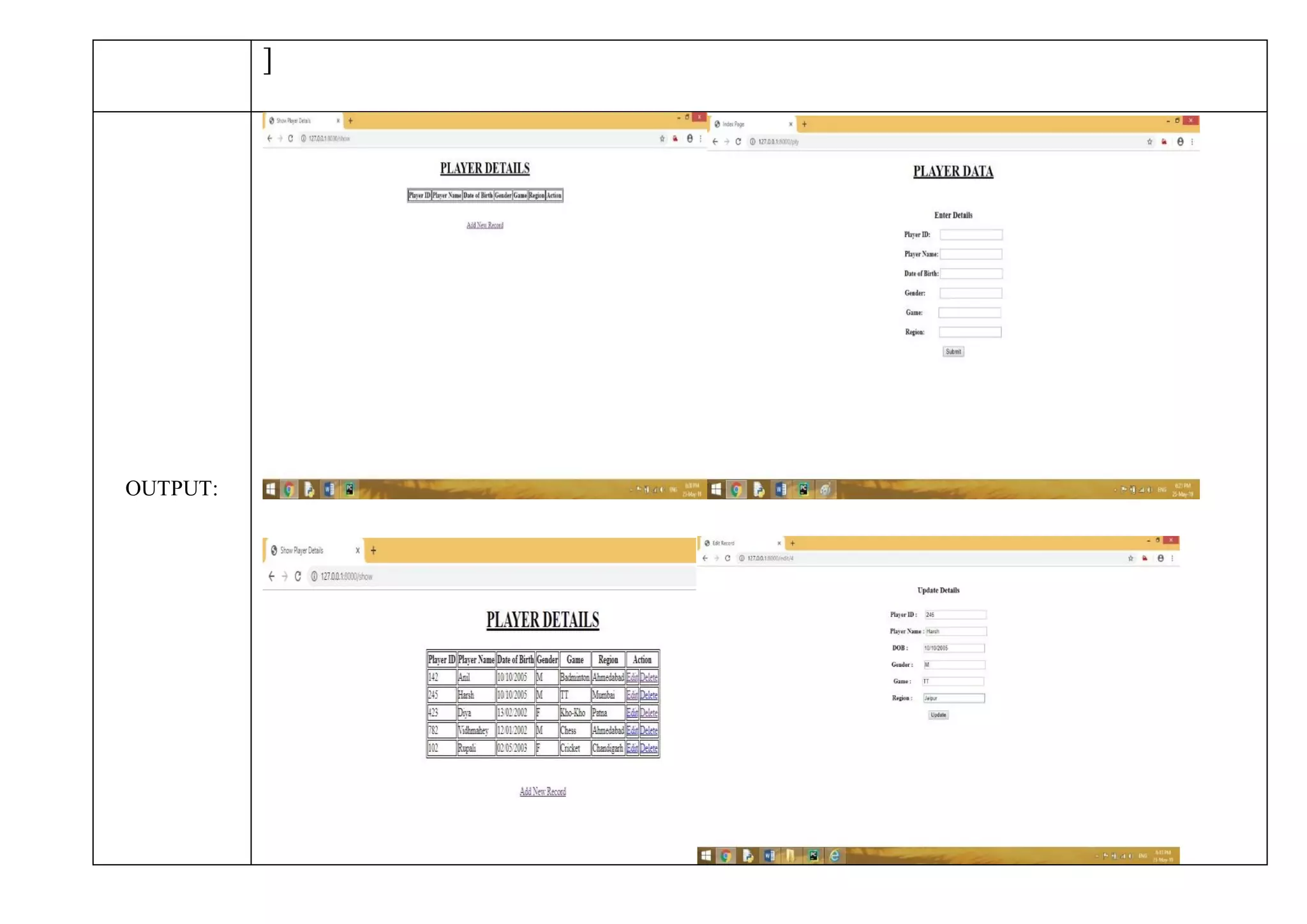 ]
OUTPUT:
 