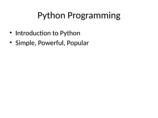 Python programming language basics part 1.pptx