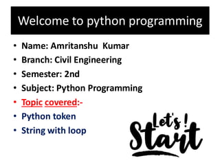 Prince Python Varients python prince.pdf for token in python is high level | PDF