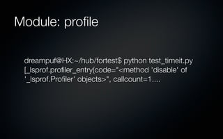 Python profiling | PDF