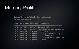 Python profiling | PDF
