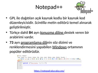 Python Programlama Diline Giriş Ders Sunusu (Güncelleme 2025) | PDF
