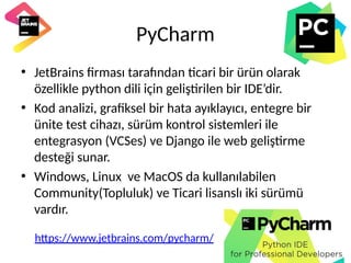 Python Programlama Diline Giriş Ders Sunusu (Güncelleme 2025) | PDF