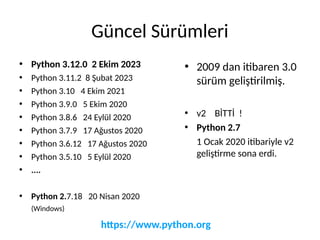 INFTEC-2024 Python Programlama Giriş Kursu | PDF