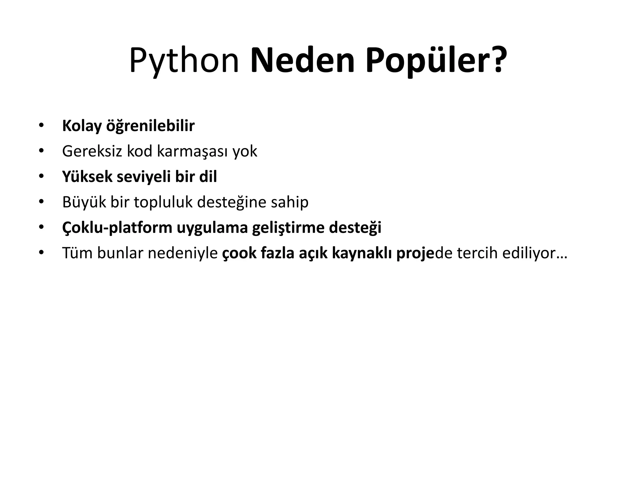 Python Programlama Dili | PPT