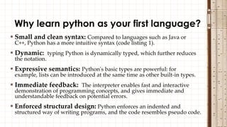 Python programming | PPT image.