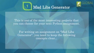 5 Interesting Python Project Ideas For Your Assignment | PPT