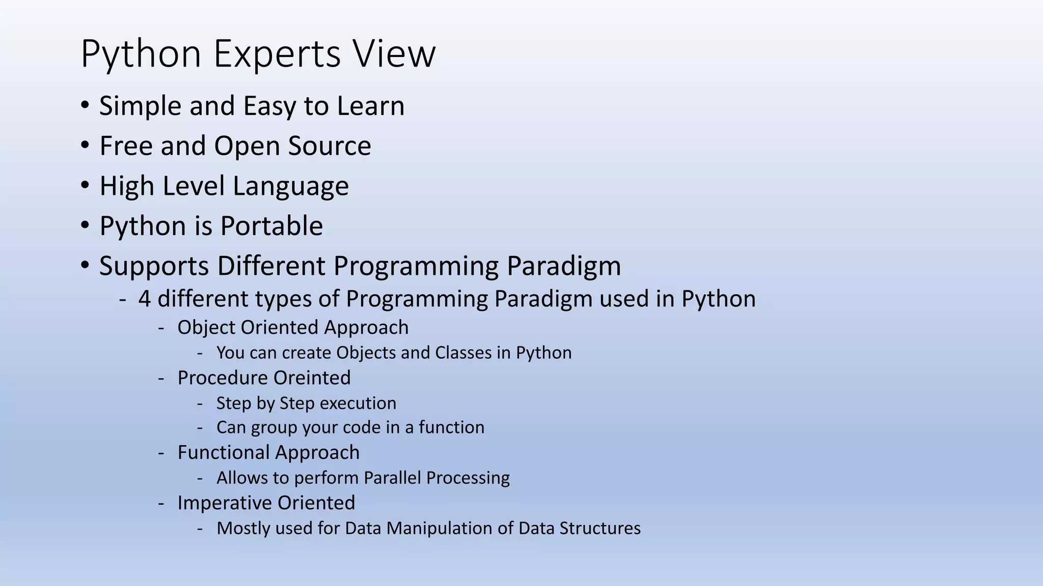 Python programming | PPT