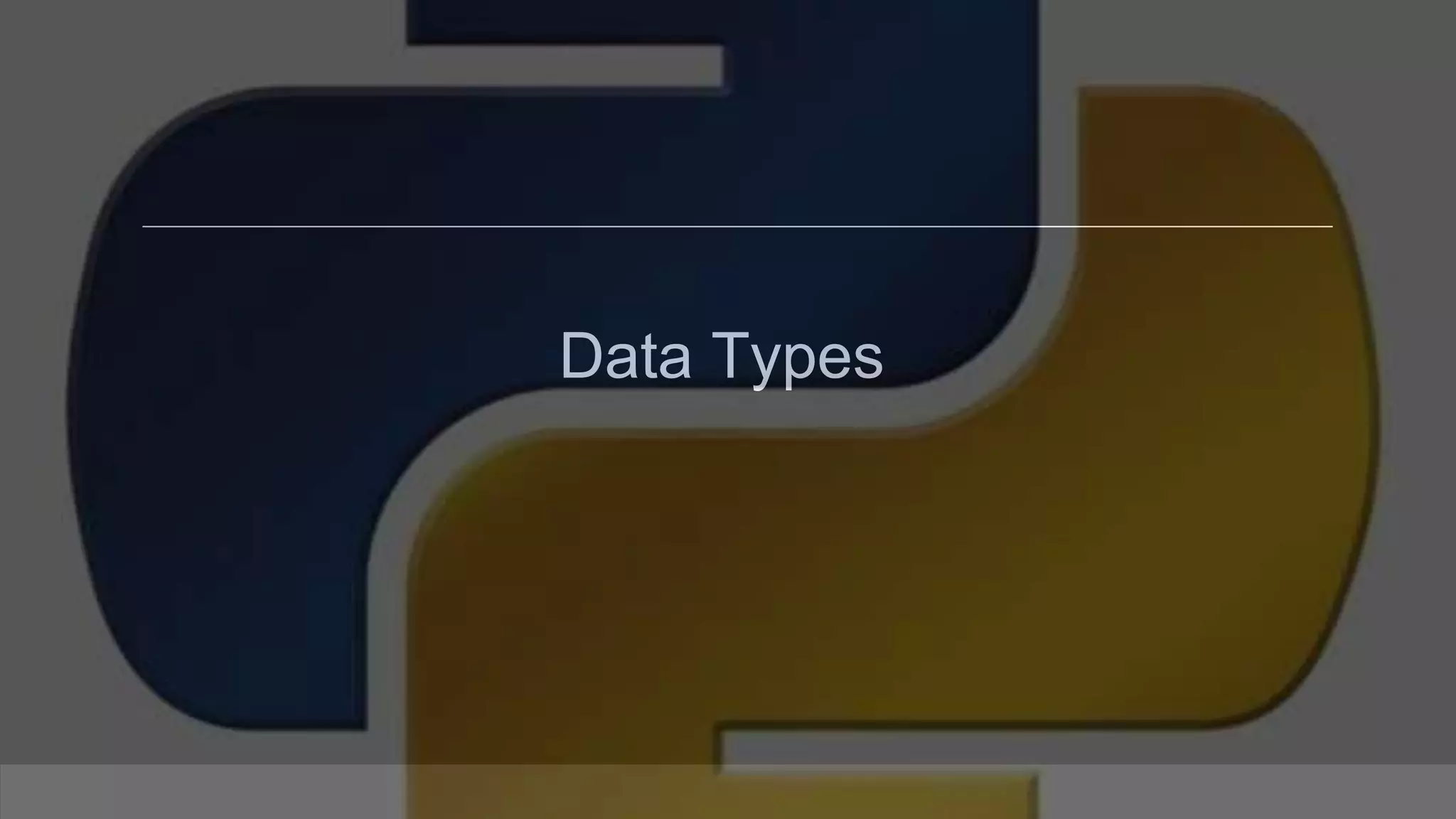 Data Types 