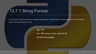 Python programming | PPTX