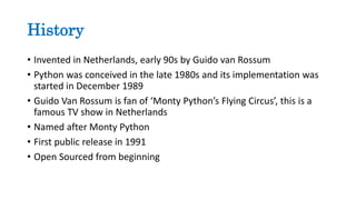 Python programming | PPT