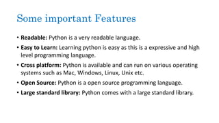 Python programming | PPT