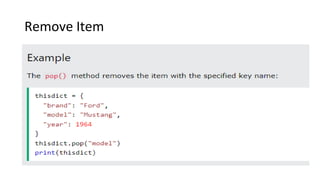 Remove Item
 