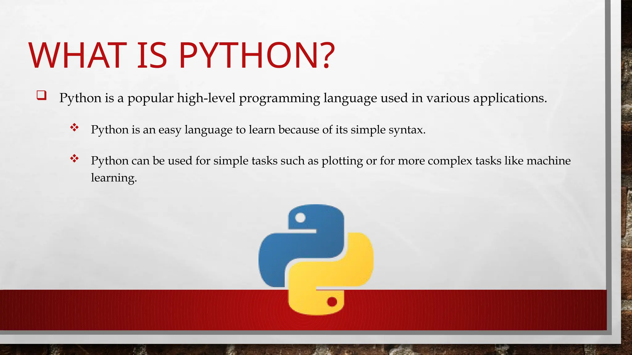 Python Programming - Variables, Objects and Classes | PPT