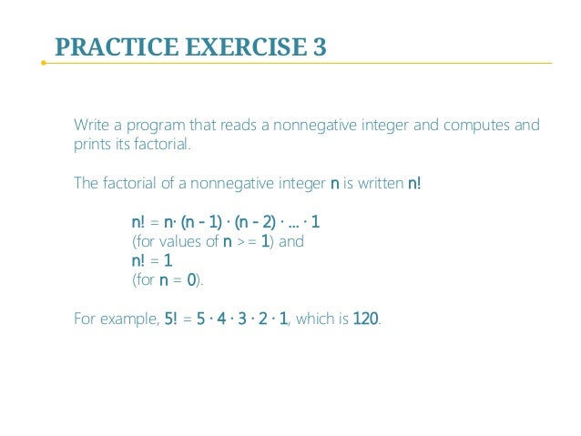 How to write a factorial program in python - marsstreaming