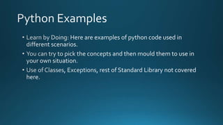 Python programming - Everyday(ish) Examples | PPT