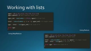 Using Reduce 
Using Map/Reduce 
By Ashish Sharma for Next Craft 
 