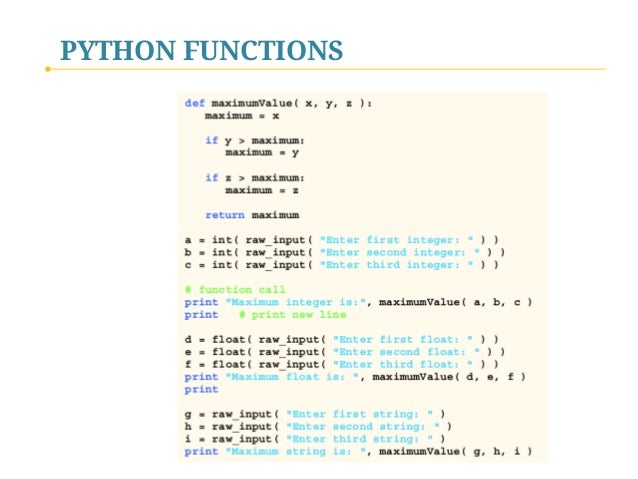 Python Programming - IV. Program Components (Functions, Classes, Modu…