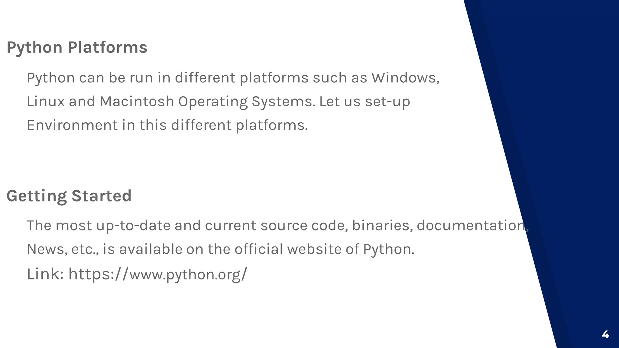 Python Programming-Lesson 1- Installation and Environmental Set-up.pptx