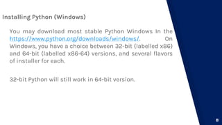 Python Programming-Lesson 1- Installation and Environmental Set-up.pptx