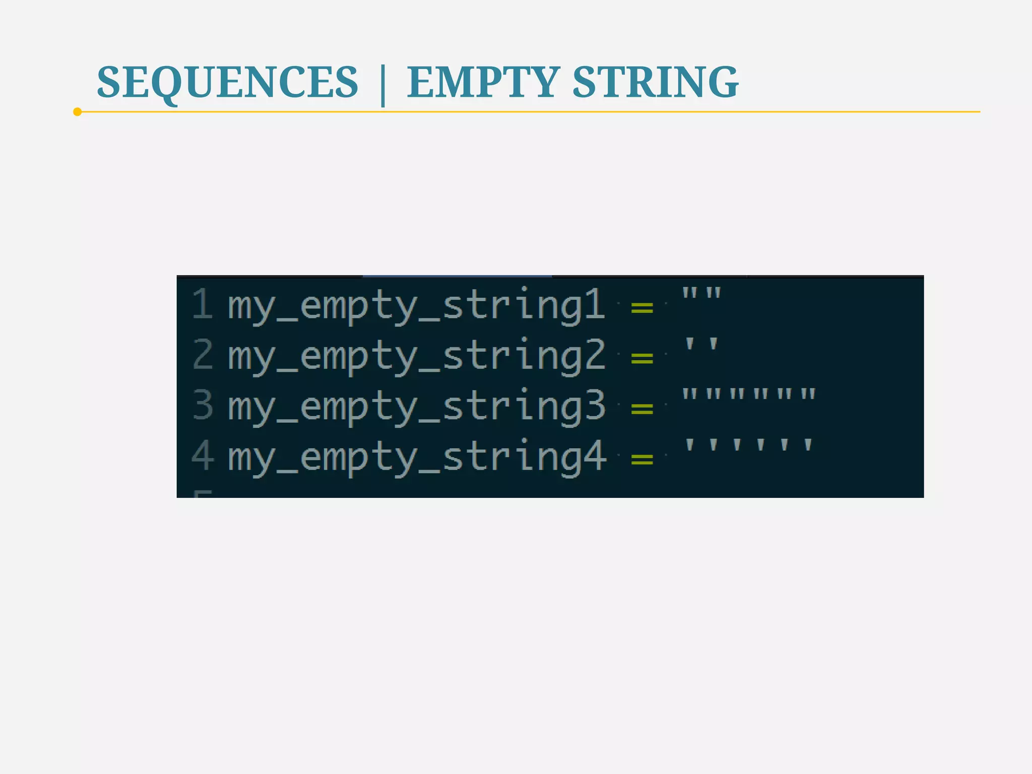 SEQUENCES | len FUNCTION 
Same result with that of previous implementation, 
but more maintainable and scalable. 
19 
 